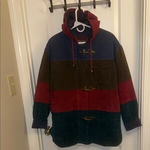 SUEDE FIREMEN CLASP Hooded Men's Jacket